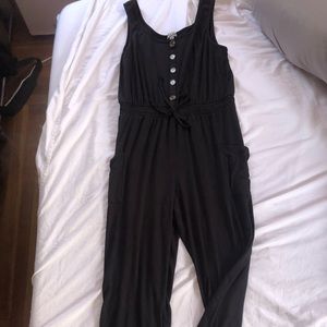 Black maternity romper